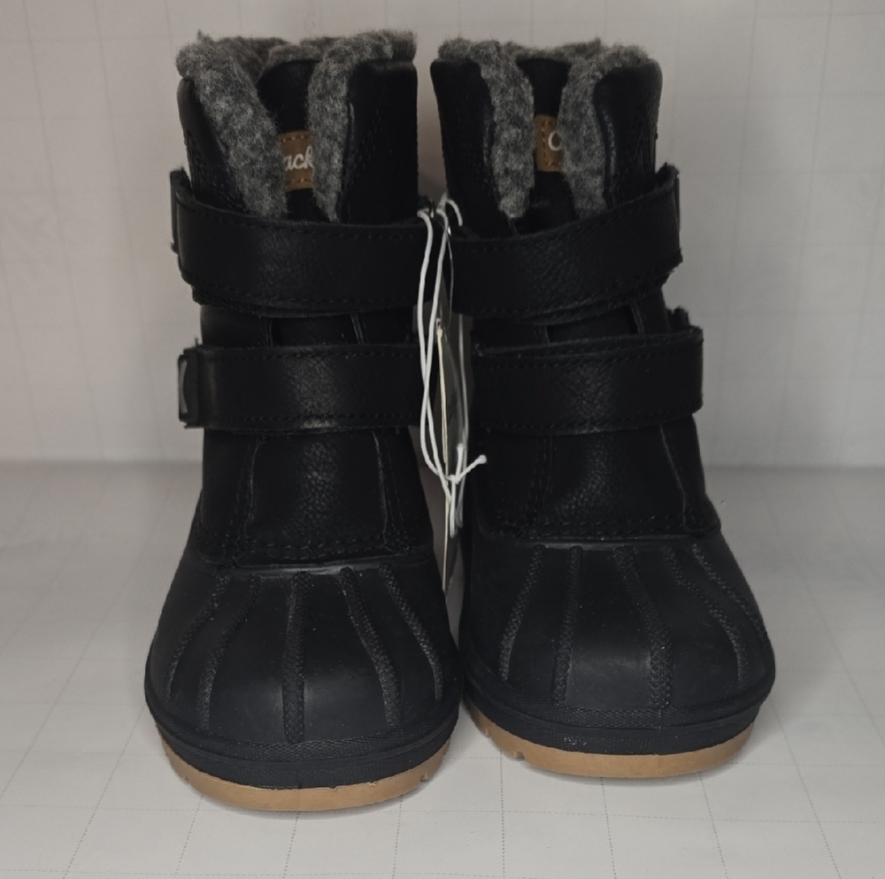 Cat & Jack Black Kids Boots with Faux Fur